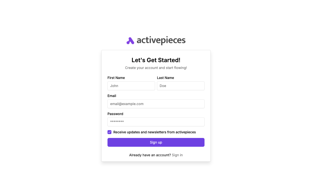 Langford Flow · Standard: Sign-in page