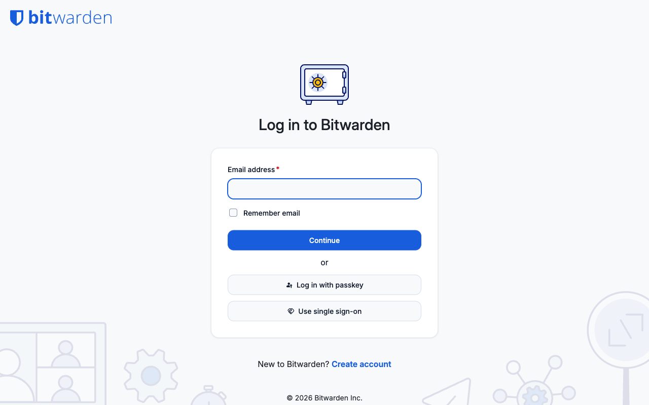 Langford Vault · Standard: Sign-in page