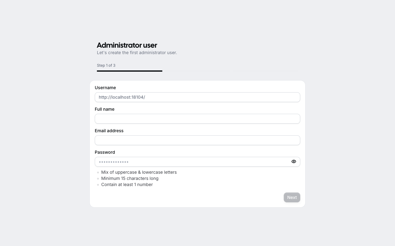 Langford Calendar · Standard: Sign-in page