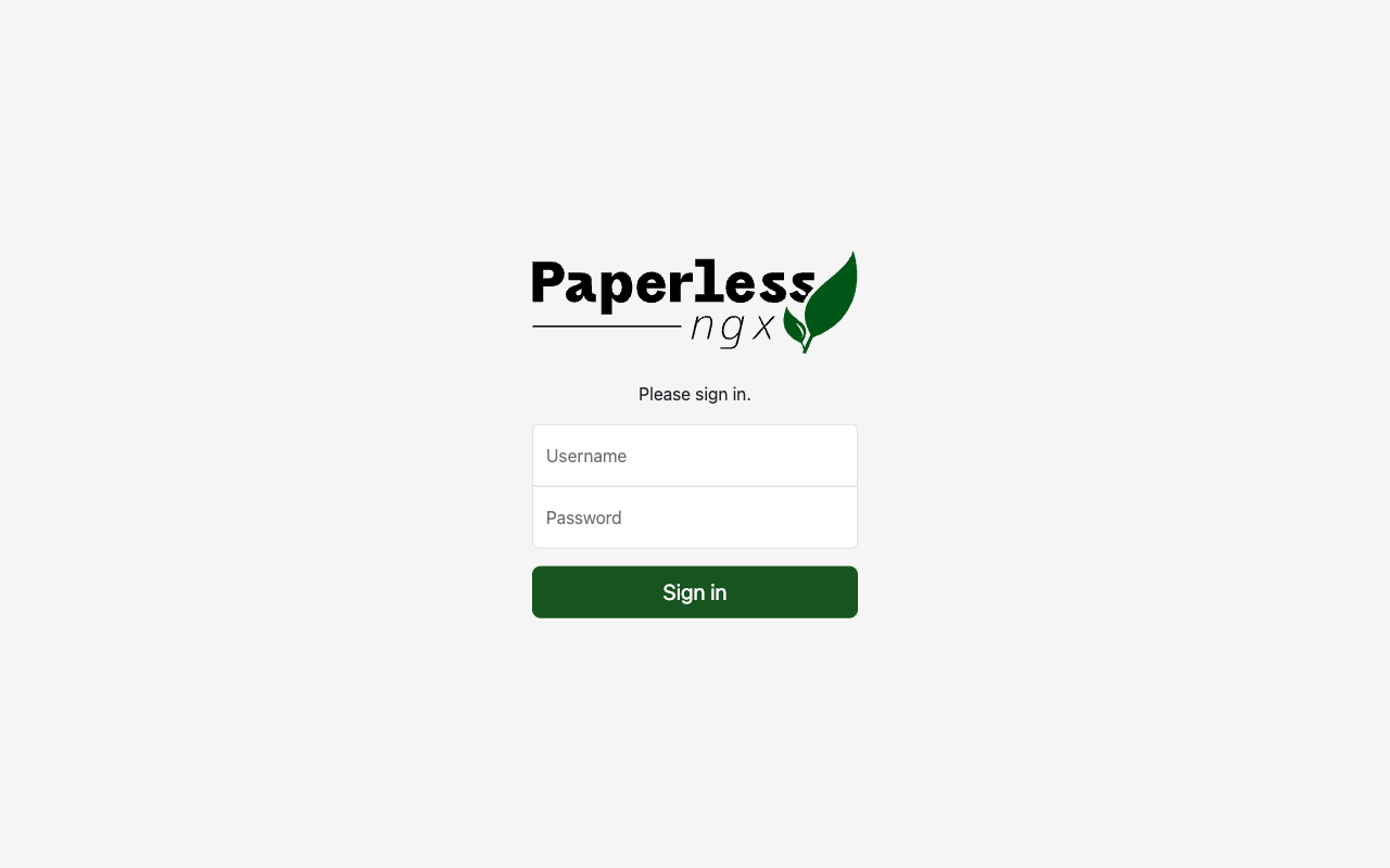 Langford Records · Standard: Sign-in page